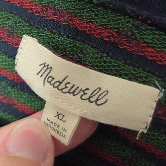 MADEWELL Navy Cherry Jacquard Top - Picture 3 of 5